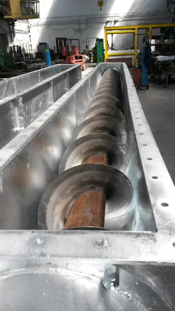 przenośniki ślimakowe transport materiałów sypkich